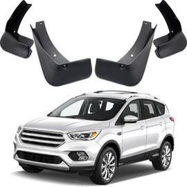 MOERTIFEI Car Mud Flaps Splash Guards Fenders Compatible with 2013-2019 Ford Escape, 4pcs Mud Guard Kit, Black