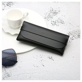 가죽 선글라스 케이스 (블랙) (WFGVVPI) Leather Sunglasses Case (Black) (WFGVVPI)