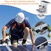 Pack of 10 Solar Panel Brackets, Solar End Clamp 30
