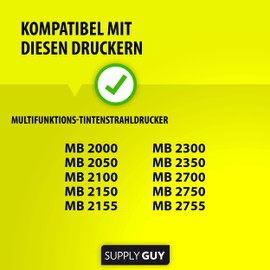 Supply Guy 5 Printer Cartridges Compatible with Canon PGI-1500XL Magenta Suitable for Canon Maxify MB2000 MB2050 MB2100 MB2150 MB2155 MB2300 MB2350 MB2700 MB2750 MB2755