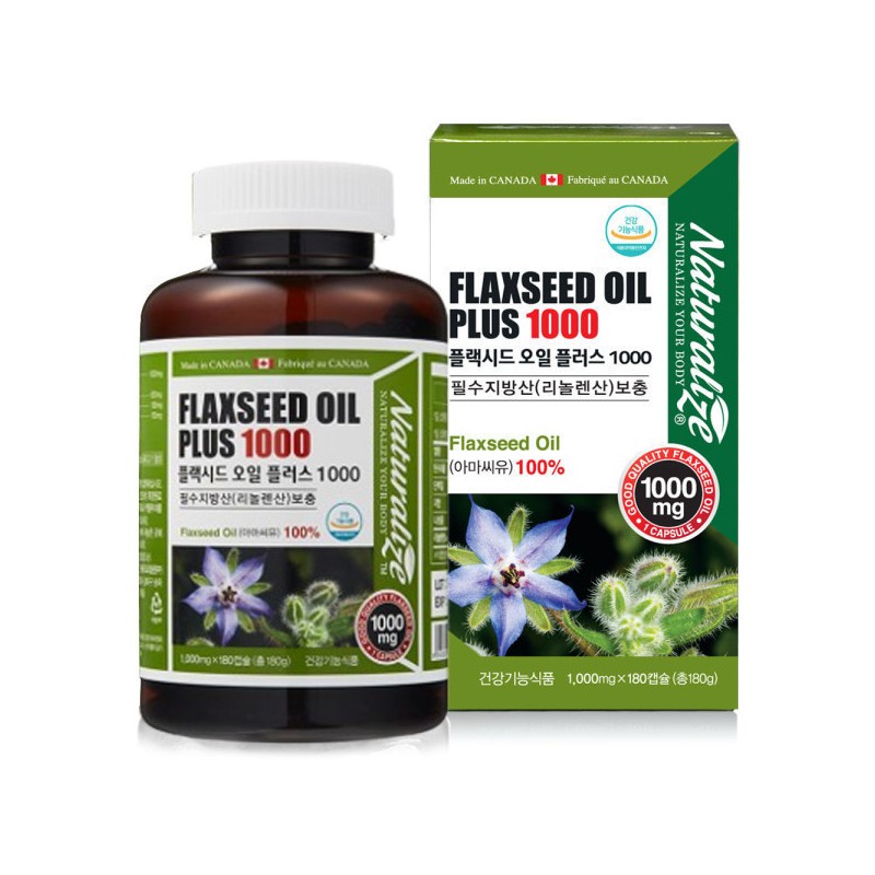 V Solution Flaxed Oil Plus 1000 180C Vegetable Omega 3