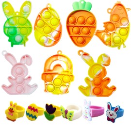 Beilunt 62 Pack Easter Egg Fillers Party Favors for Kids Easter Basket Stuffers Gifts Treasure Box Toys for Classroom Goodie Bag Stuffers Pinata Stuffers Small Toys for Kids Prizes