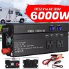 6000W LCD Car Power Inverter DC 12V To AC 110V