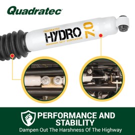 Quadratec Dual Steering Stabilizer - Fits Jeep Wrangler JK & Unlimited 4-Door 2007-2018 - Built to Original Specifications - Plug & Play Replacement