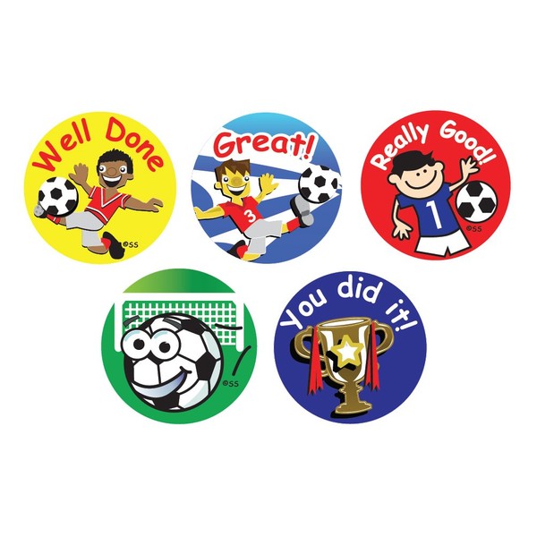 SuperStickers Football Themed Reward Stickers. Pack of 180.