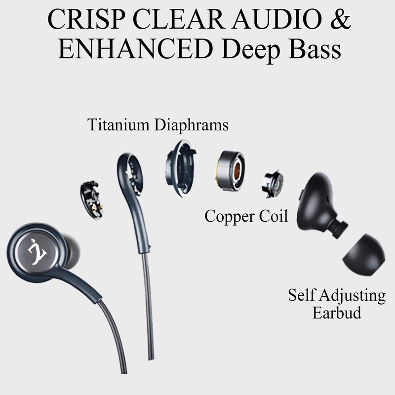 PRO Stereo Headphones Compatible with Bose QuietComfort Hands-Free Built-in Microphone