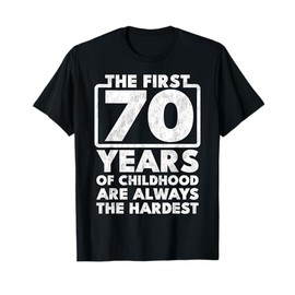 Vintage 70 Birthday Decorations Men Gag Funny Gift T-Shirt