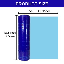 Winter Pool Cover Seal Wrap 500ft for Above Ground Pools - Windproof Stretchable Cover Sealer for Keep Pool Clean - Blue