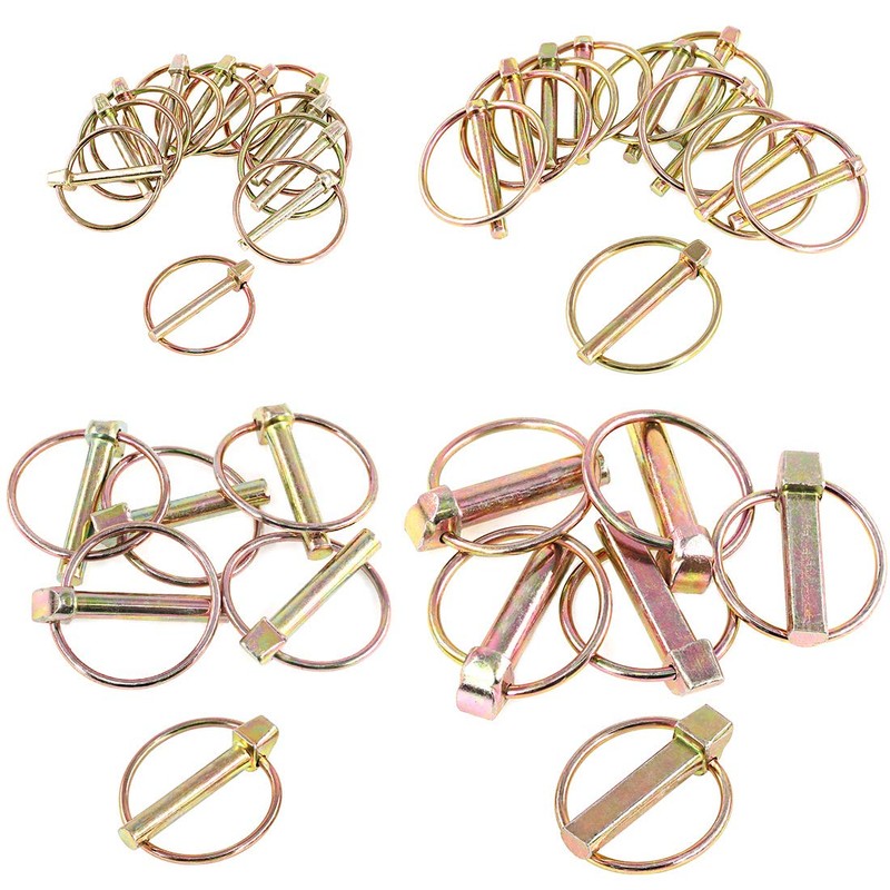 Glarks 30Pcs Heavy Duty Lynch Pin Assortment Kit for Farm