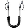 Cavo a Spirale USB A a USB C,60W Cavetto USB