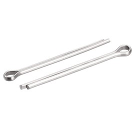 sourcing map 30 Pieces Split Cotter Pin Clip Fastener Stainless Steel for Automotive Mechanics 4mm x 50mm