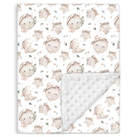 SUPERBE BEBE Baby and Children's Blanket Made of Soft Oeko-Tex Cotton – 75 x 100 cm Baby Blanket for Children in 10 Colours – Cuddly Blanket Gift for Girls or Boys Reversible, Soft and Breathable