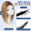 HAIRCUBE Human Hair Toppers For Women 6"*5" Large Base Real