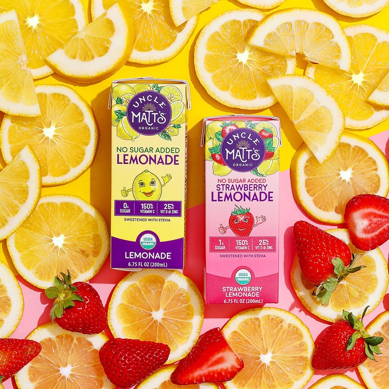 Uncle Matt’s No Sugar Added Lemonade Organic Fruit Juice Box