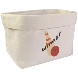 Large 'Bowling You Are The Winner ' Canvas Organiser/Storage Bag (OR00034755)