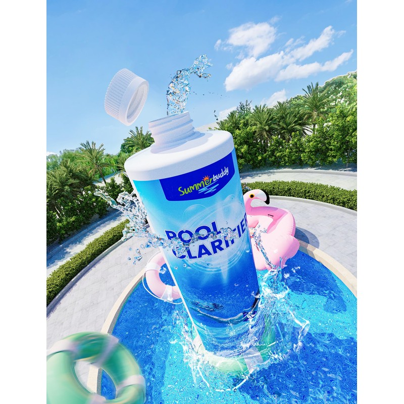 SUMMERBUDDY Pool Clarifier for Above Ground Pools and Inground Pool,