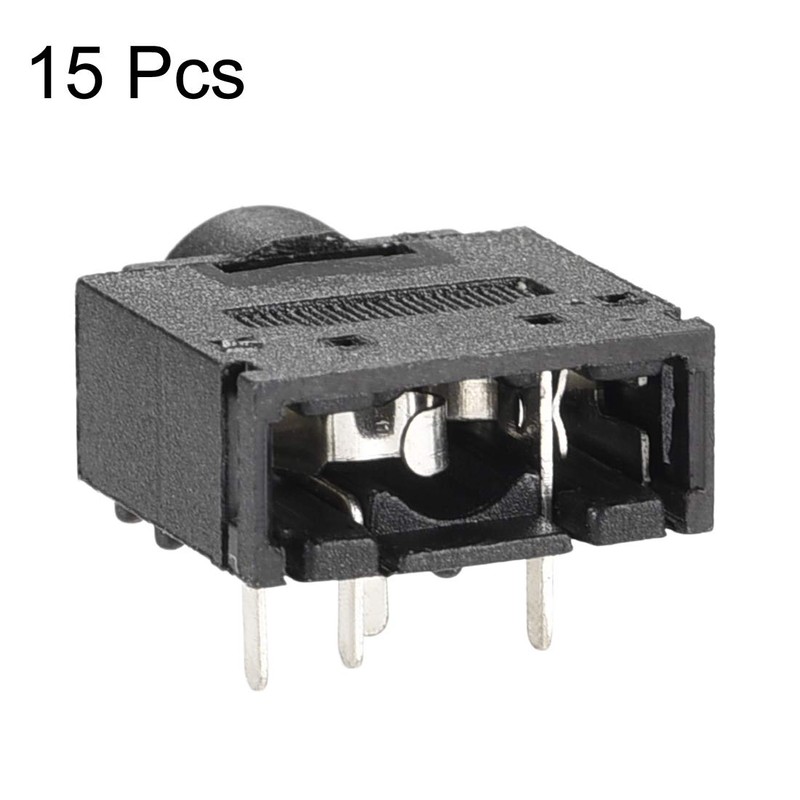 sourcing map 3.5mm Headphone Jack Female Audio Socket Connector Stereo