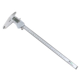 Accusize Industrial Tools 0–12 in / 0–300 mm Electronic Digital Caliper, Extra-Large LCD, IP54 Water Resistant Stainless Steel, 0.0005 in / 0.01 mm Resolution, ±0.04 mm Accuracy, 2015-0300