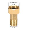 uxcell Brass Pipe Fitting, Hex Nipple, G1/2 Male x G3/4