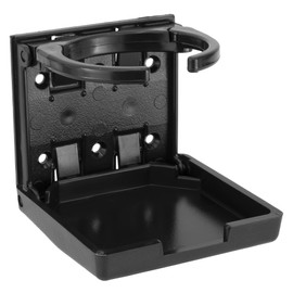 RecPro RV Folding Wall Mounted Cup Holder (Black)