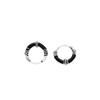 WINDALF Vikings Azuari Hoop Earrings 13 mm Silver Wheel with