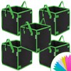 VIVOSUN 5 Pack 5 Gallon Square Grow Bags, Thick Nonwoven