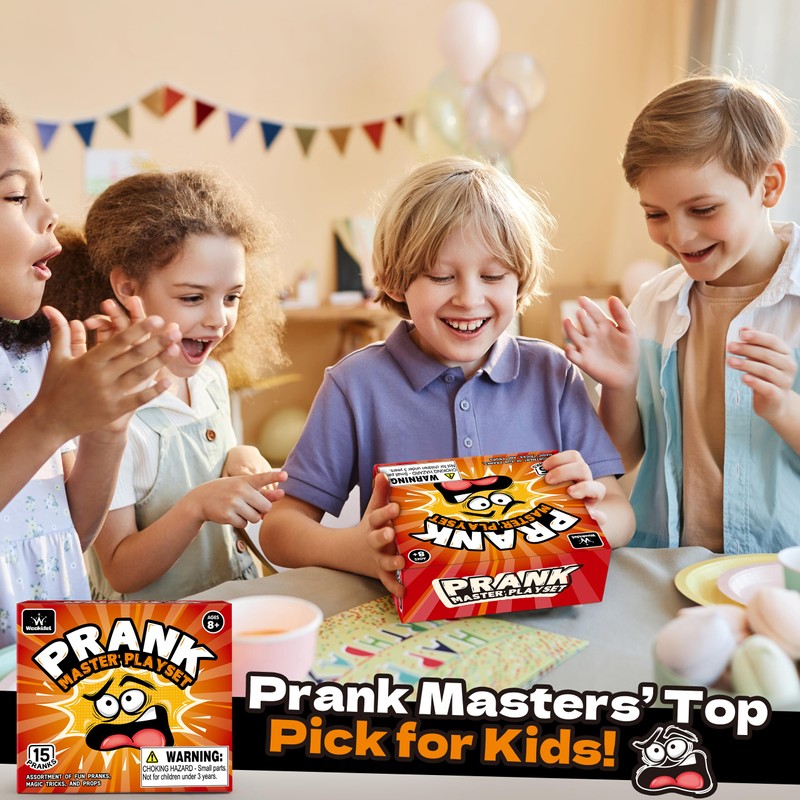 wookidel Prank kit, 25 PCS Prank Stuff, Pranks for Kids