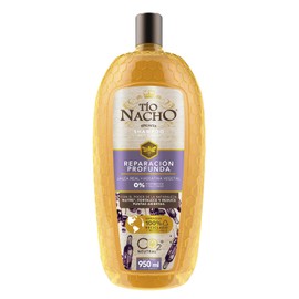 Shampoo Tío Nacho con Keratina Vegetal, Sin Siliconas Ni Parabenos. Botella con 950 ml