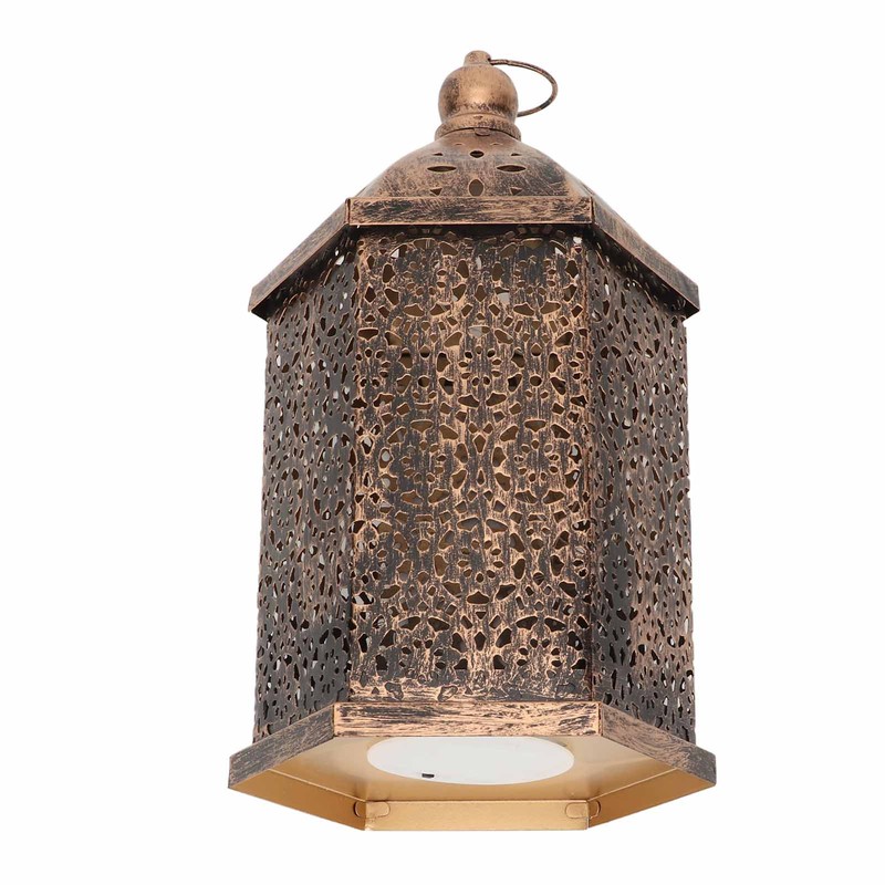 Hanging Lantern Outdoor Lamp Iron Retro Style Home Decoration Ornament