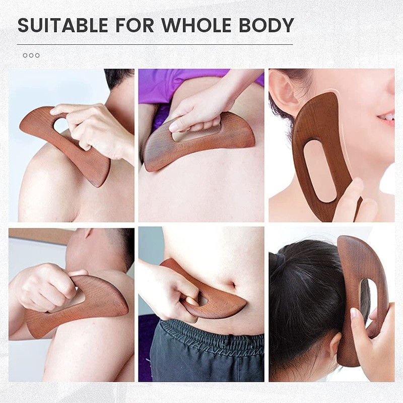 Scienlodic Gua Sha Massage Tool,Wood Therapy Massage Tools,Lymphatic Drainage Tool