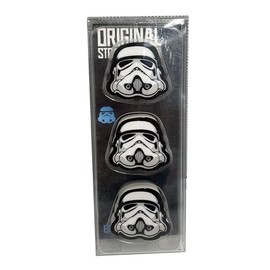 Puckator The Original Stormtrooper 3 Piece Eraser Set - Rubber Erasers Stationery Set - Party Bag Fillers for Girls and Boys - Multipack Pencil Rubbers Cool Kids School Rubbers Starting School Gifts