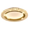 UOFUS 28W Gold LED Flush Mount Ceiling Light 12inch Modern