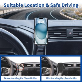 YIXKTUKEKE Car Phone Mount for Honda CR-V 2017-2022 Phone Holder Navigation,Fit for CRV Cellphone Mobile Cradle Auto Accessories Bracket Anti-Shake,360 Degree Rotation,Compatible for All Cell Phones