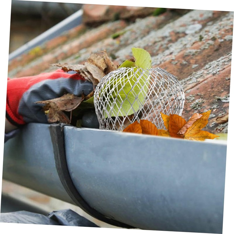 Outanaya 8pcs Aluminum Leaf Filter Mesh for Gutter Protection Durable