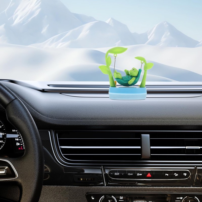 Totority Solar Powered Swinging Turtle Dashboard Ornament - Creative Shaking