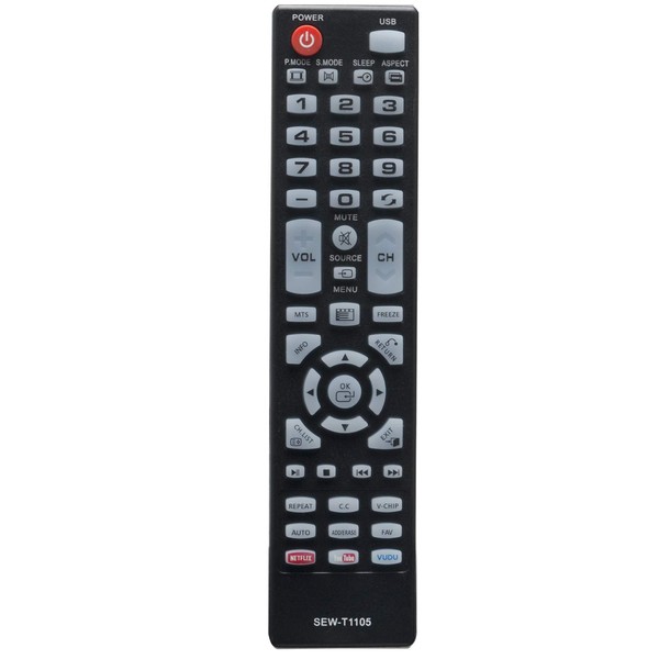 WINFLIK New SEW-T1105 Replace Remote Compatible with Element TV ELEFW505