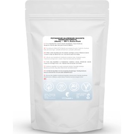 Potassium Aluminum Sulfate 99%+ Extra Pure Crystals – 300 gr - Cosmetic & Personal Care Use, Water Purification, Textile & Fabric Mordant