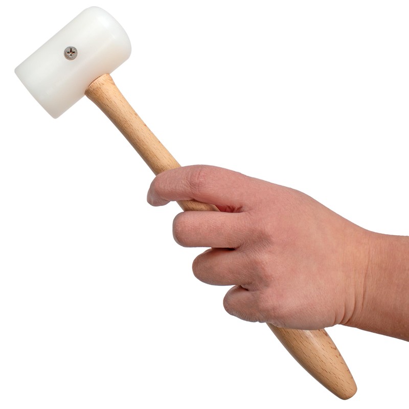 The Beadsmith Double-Sided Nylon Hammer - Double Plastic Non-Marring Mallet,