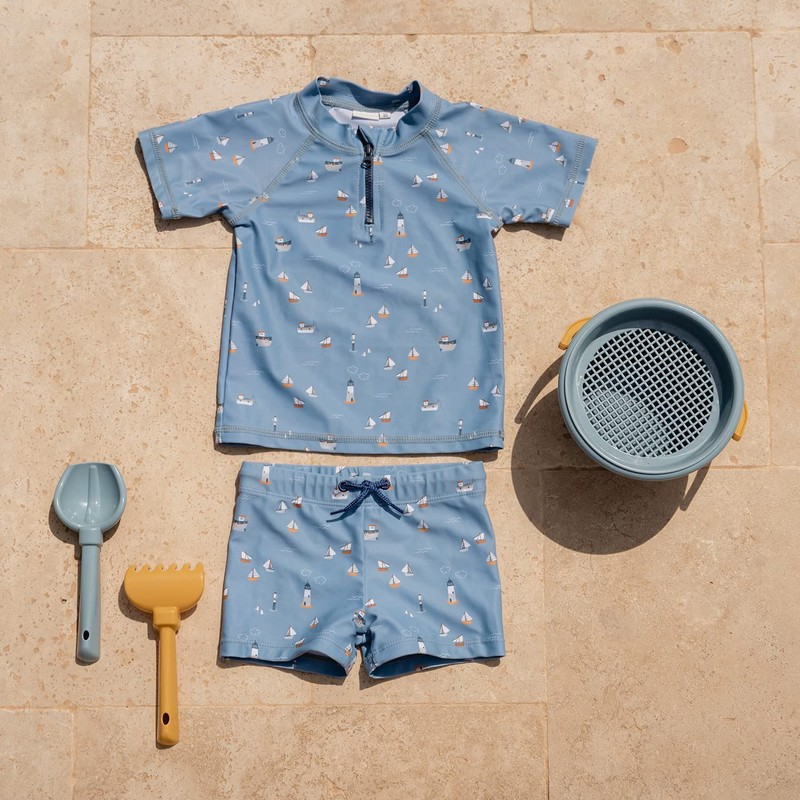 Little Dutch Sailors Bay CL21881643 Swimming Shirt Short-Sleeved Dark Blue