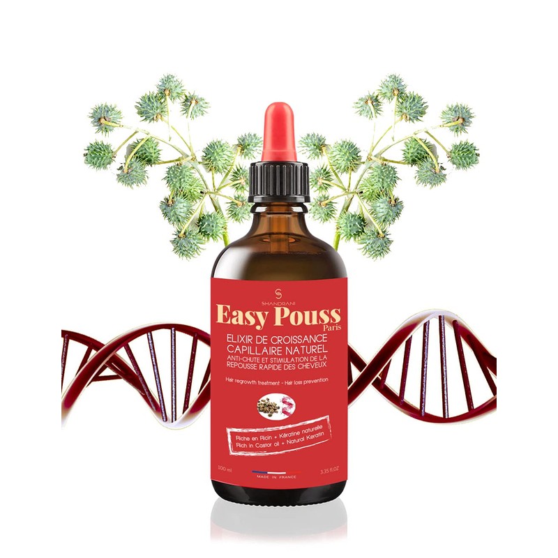 Shandrani Easy Pouss Paris Hair Growth Elixir for Thick Hair,