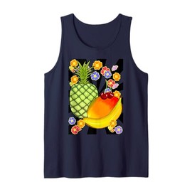 Vintage 80s 90s Fruit Fruit Summer Exotic Retro Tank Top