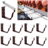 Moxweyeni 10 Pack Gutter Brackets 5 Inch Gutter Hangers Heavy