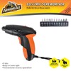 Armor All Electric Screwdriver Cordless Kit, Lithium Power Rechargeable 4.8-Volt,