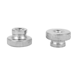 Round Knurled, Knurled Thumb Nuts, Knurled Nuts, Round Handle Knobs, M6 5 Pieces Handle Nut, Nickel-Plated Carbon Steel Knurled Nut Made of Carbon Steel, Hand Tightening Tool for Wooden Furniture