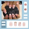 SINLOV 24 Pieces False Nails Shiny Ballerina False Nails False