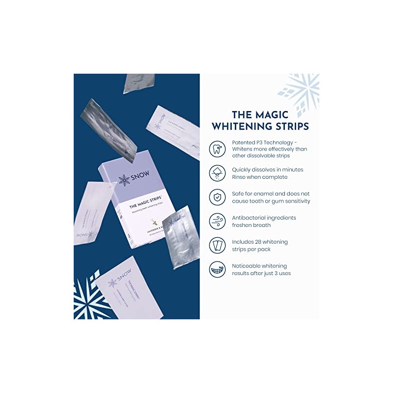 Snow The Magic Strips - Safe for Enamel Dissolving Teeth