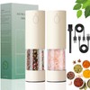 OPIIV 2 Pack Electric Salt and Pepper Grinder Set -