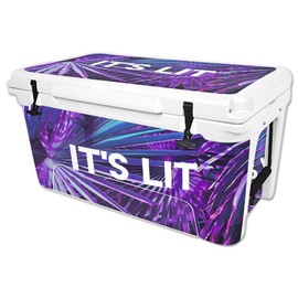 MightySkins Skin Compatible with RTIC 65 qt Cooler (2016) – Its Lit | Protective, Durable, and Unique Vinyl Decal wrap Cover | Easy to Apply, Remove, and Change Styles | Made in The USA