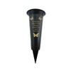 Memorial Grave Vases Ornaments Plastic Flower Holders - Butterfly Spike