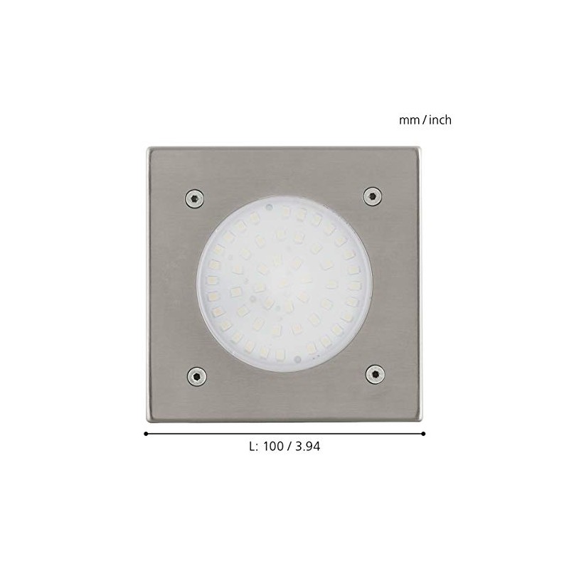 EGLO Outdoor Spotlight, 2 W, Stainless Steel